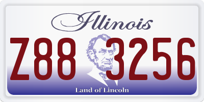 IL license plate Z883256