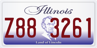 IL license plate Z883261