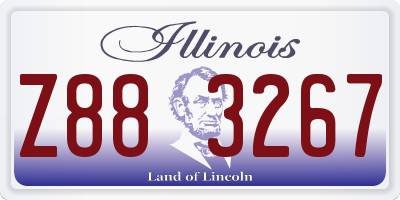 IL license plate Z883267