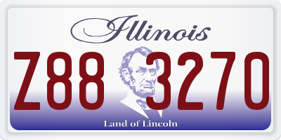 IL license plate Z883270