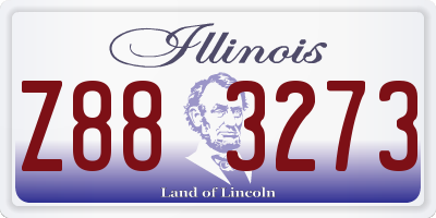 IL license plate Z883273