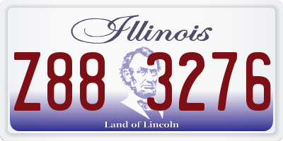 IL license plate Z883276