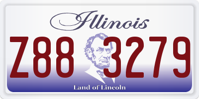 IL license plate Z883279