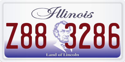 IL license plate Z883286