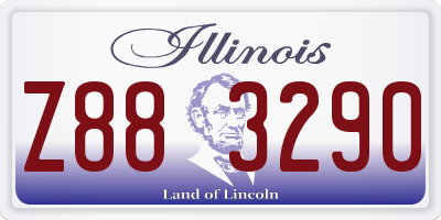 IL license plate Z883290