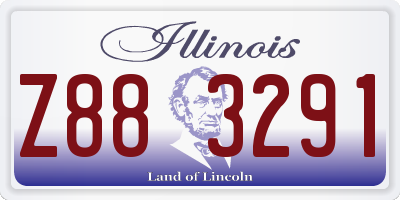 IL license plate Z883291