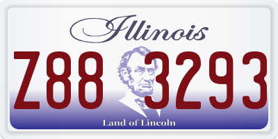 IL license plate Z883293