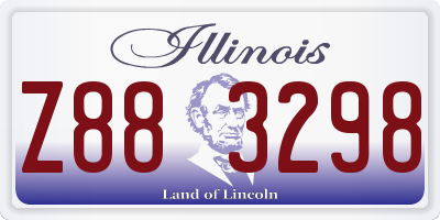 IL license plate Z883298