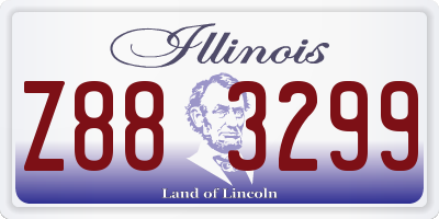 IL license plate Z883299