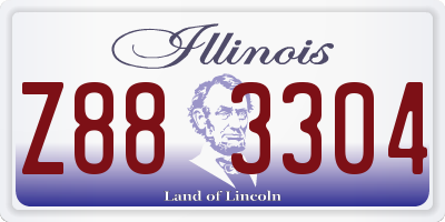 IL license plate Z883304