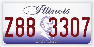 IL license plate Z883307