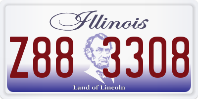 IL license plate Z883308