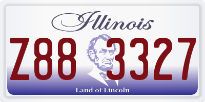 IL license plate Z883327