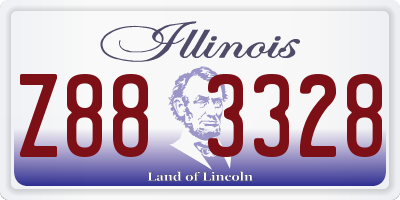 IL license plate Z883328