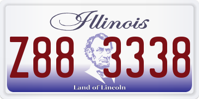 IL license plate Z883338
