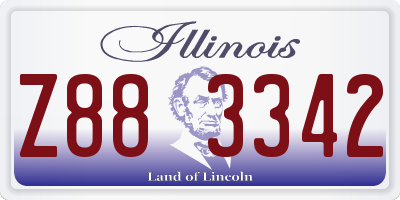 IL license plate Z883342