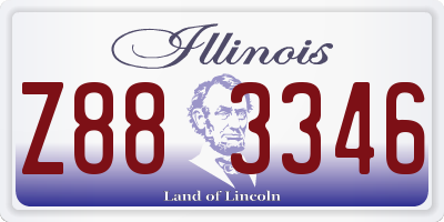 IL license plate Z883346