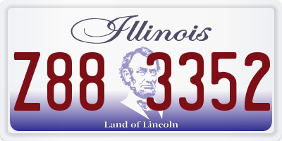 IL license plate Z883352