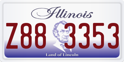 IL license plate Z883353