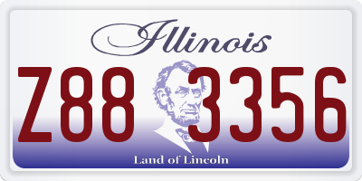 IL license plate Z883356