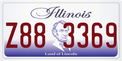 IL license plate Z883369