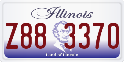 IL license plate Z883370