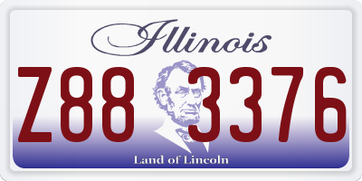 IL license plate Z883376