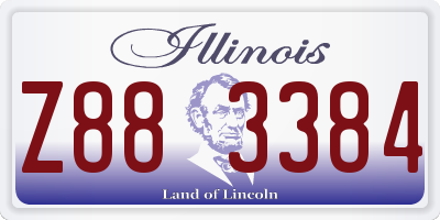 IL license plate Z883384