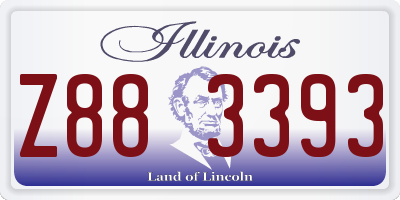 IL license plate Z883393