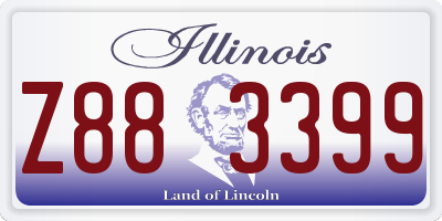 IL license plate Z883399