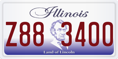 IL license plate Z883400