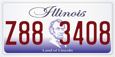 IL license plate Z883408