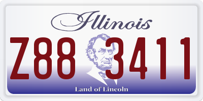 IL license plate Z883411