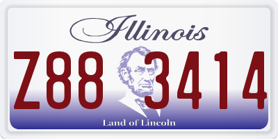 IL license plate Z883414