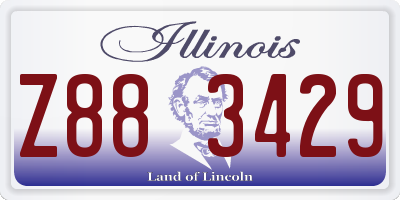 IL license plate Z883429