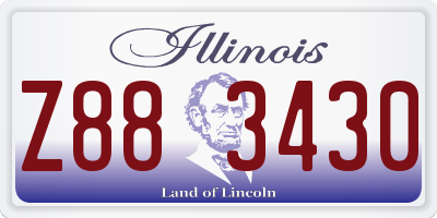 IL license plate Z883430