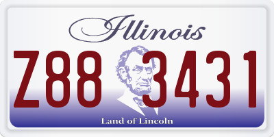 IL license plate Z883431