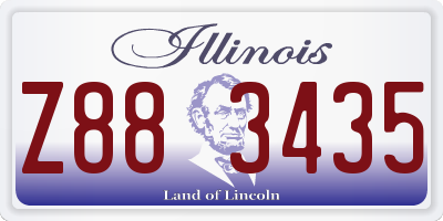 IL license plate Z883435