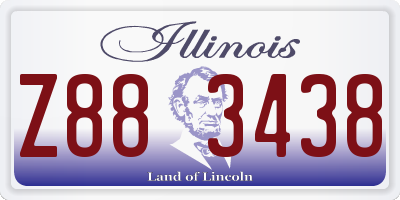 IL license plate Z883438