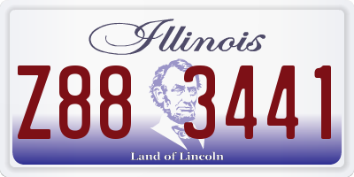 IL license plate Z883441
