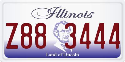 IL license plate Z883444