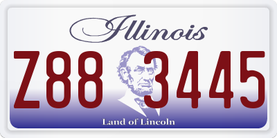 IL license plate Z883445