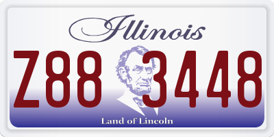 IL license plate Z883448