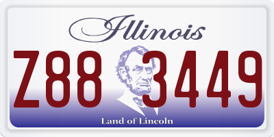 IL license plate Z883449