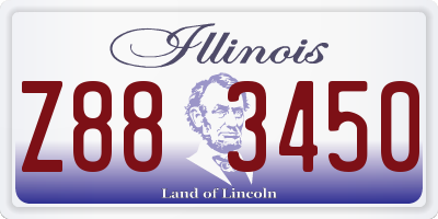 IL license plate Z883450