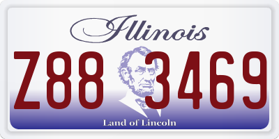 IL license plate Z883469
