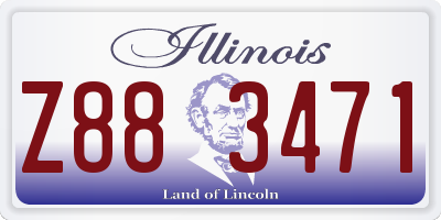 IL license plate Z883471