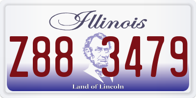 IL license plate Z883479