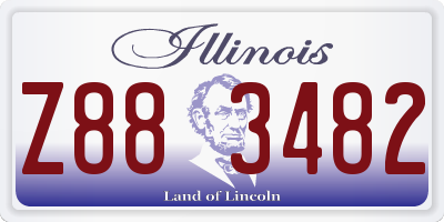 IL license plate Z883482