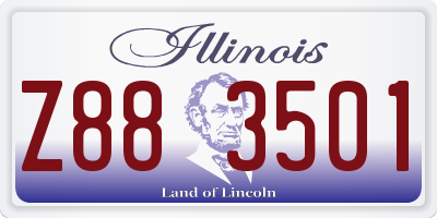 IL license plate Z883501